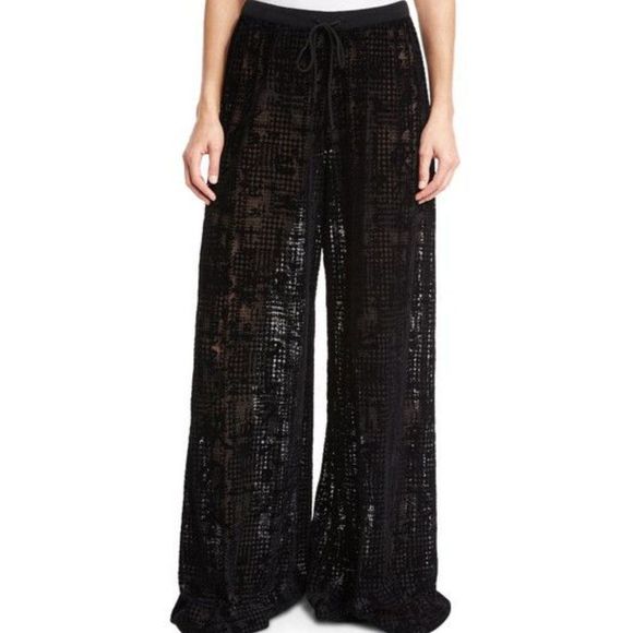 Fenty Puma By Rihanna Patterned Sheer Wide-Leg Pants - Picture 1 of 6